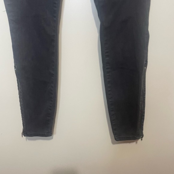 Pistola Women's Moto Skinny Jeans Dark Gray size 27 - Picture 5 of 8